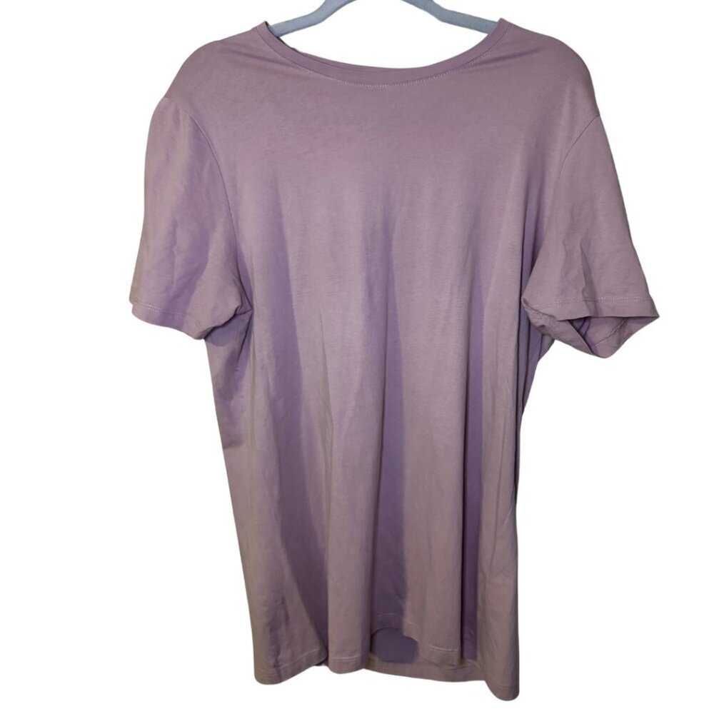 Zara Cotton Soft Tee Short Sleeve Light Pink Size L